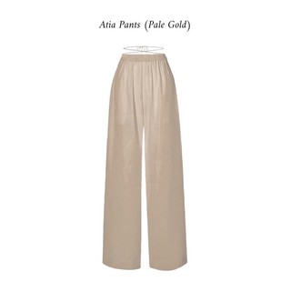 Chatnapa - Atia Pants (Pale Gold) กางเกงยางยืดสีทองอ่อน