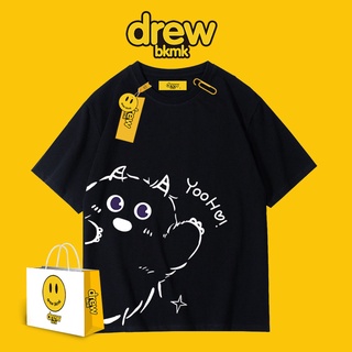 ภาพหน้าปกสินค้าเสื้อยืดแขนสั้นผ้าฝ้ายพิมพ์ลาย Drew Smiley Face Little Monster สไตล์ฮิปฮอปสําหรับผู้ชายสีดํา
 ที่เกี่ยวข้อง