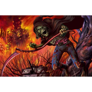 โปสเตอร์ Iron Maiden ไอรอน เมเดน โปสเตอร์ ตกแต่งผนัง Music Rock Poster โปสเตอร์วินเทจ โปสเตอร์วงดนตรี รูปภาพ ภาพถ่าย