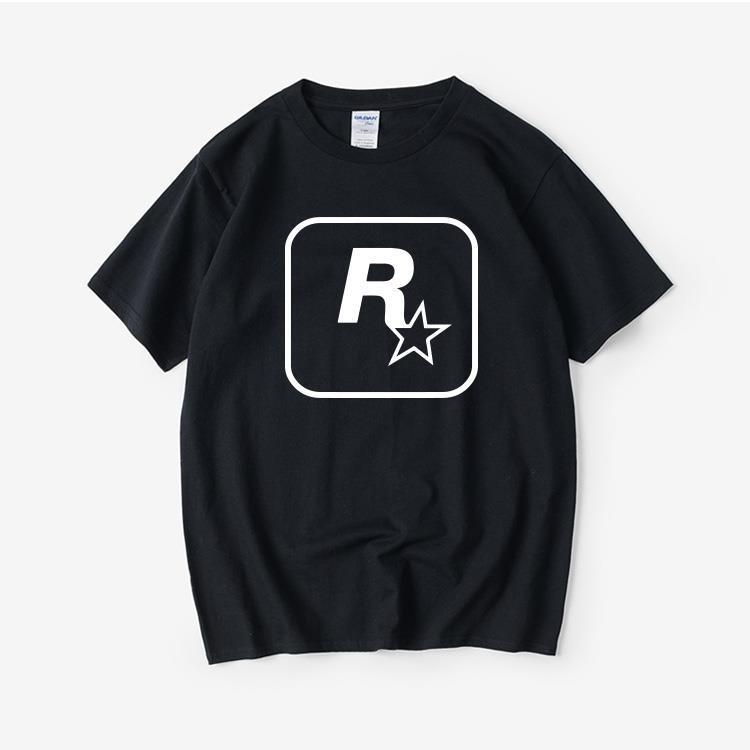 ขายดีบริษัทเกม-gta5-rockstargames-ล้อมรอบ-r-star-โลโก้เสื้อยืดแขนสั้นเสื้อผ้าสไตล์จีนผู้ชายและผู้หญิงรอบs-5xl