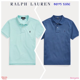 RALPH LAUREN COTTON MESH POLO SHIRT ( เด็กโตผู้ชายอเมริกาอายุ 8-20 ปี )