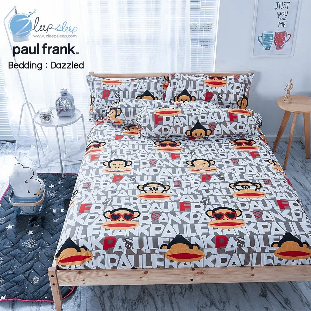 ภาพหน้าปกสินค้าZleepSleep : เฉพาะชุดผ้าปูที่นอนลายลิขสิทธิ์ Paul Frank (ไม่รวมผ้านวม)