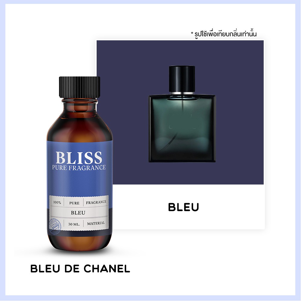 ภาพหน้าปกสินค้าหัวน้ำหอม  กลิ่น BLEU ( DE BLEU CHANEL) (30 ml) BLISS - หัวเชื้อน้ำหอม หัวน้ำหอมผู้ชาย