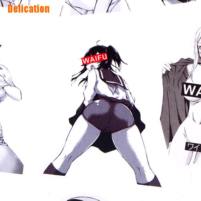 delication-สติกเกอร์ไวนิล-waifu-สําหรับติดตกแต่งแล็ปท็อป-30-ชิ้น