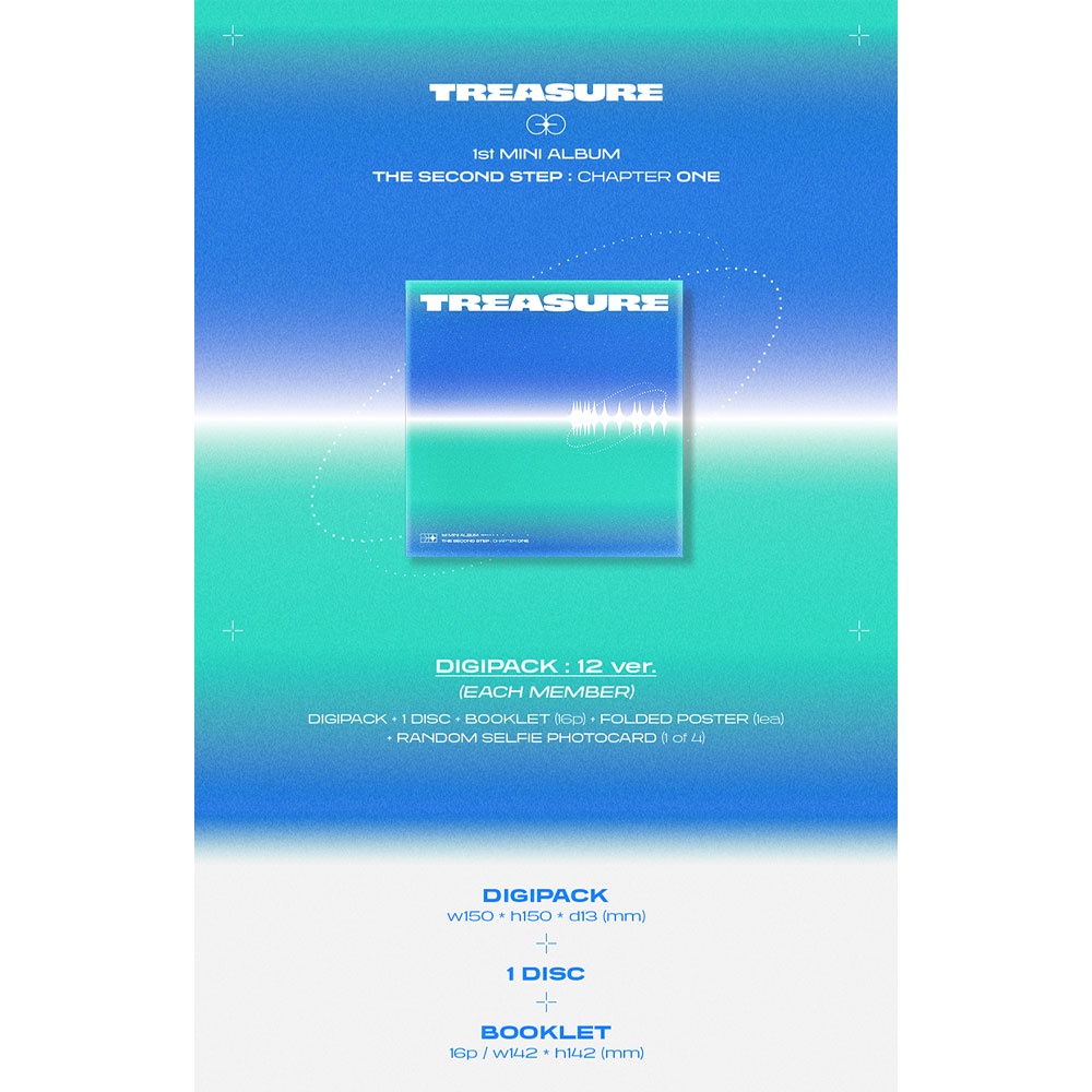 ภาพหน้าปกสินค้า[Digipack] TREASURE 1st Mini Album [The Second Step : Chapter One] จากร้าน kpopmerch.th บน Shopee