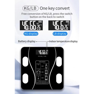 cherry Bluetooth weighing scale เครื่องชั่งน้ำหนักดิจิตอลพร้อมแสดงมวลไขมัน