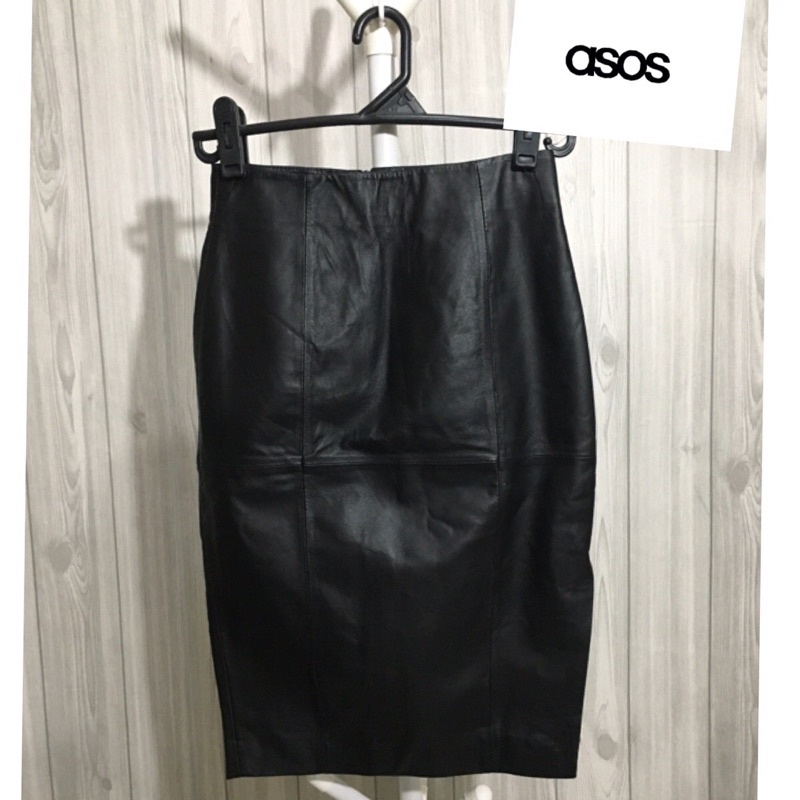 กระโปรงหนังแท้-มือสอง-brand-asos