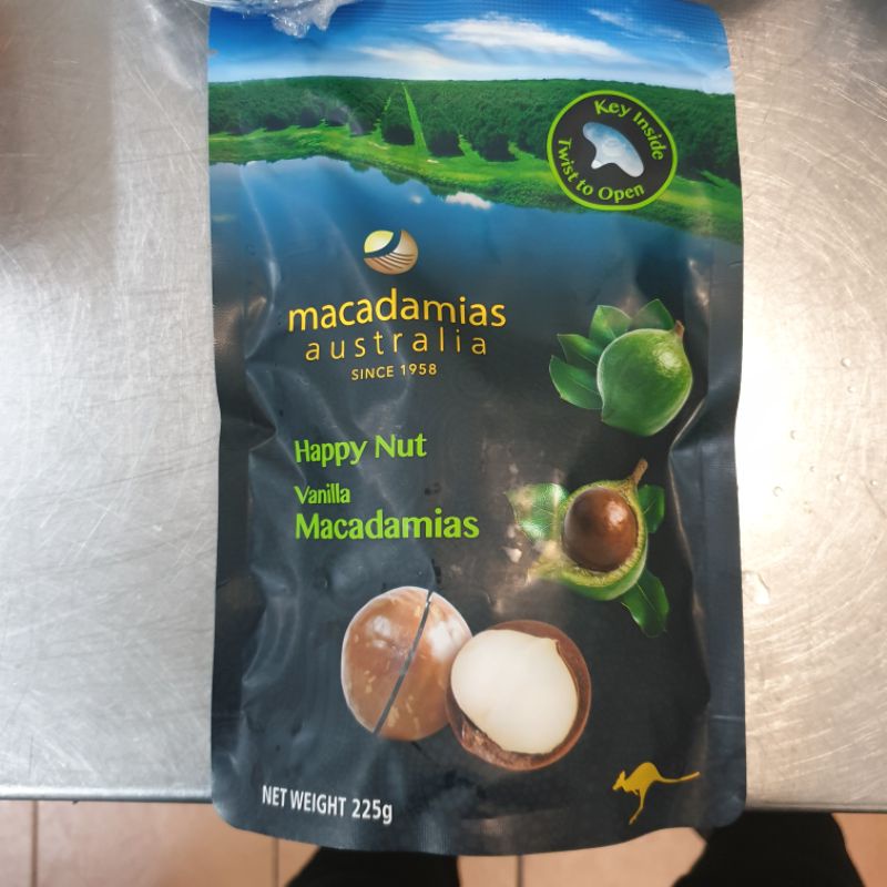 Macadamias Australia Happy Nut Vanilla 225g Shopee Thailand