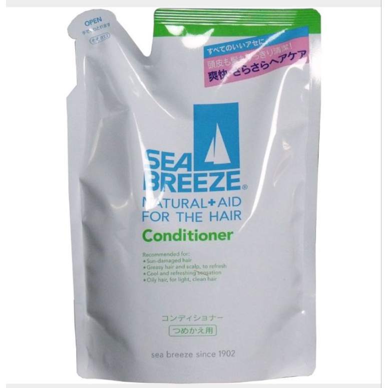 sea-breeze-natural-aid-for-hair-refill-400ml-ครีมนวดผม-คอนดิชันเนอร์-ซีบรีส-ถุงเติม