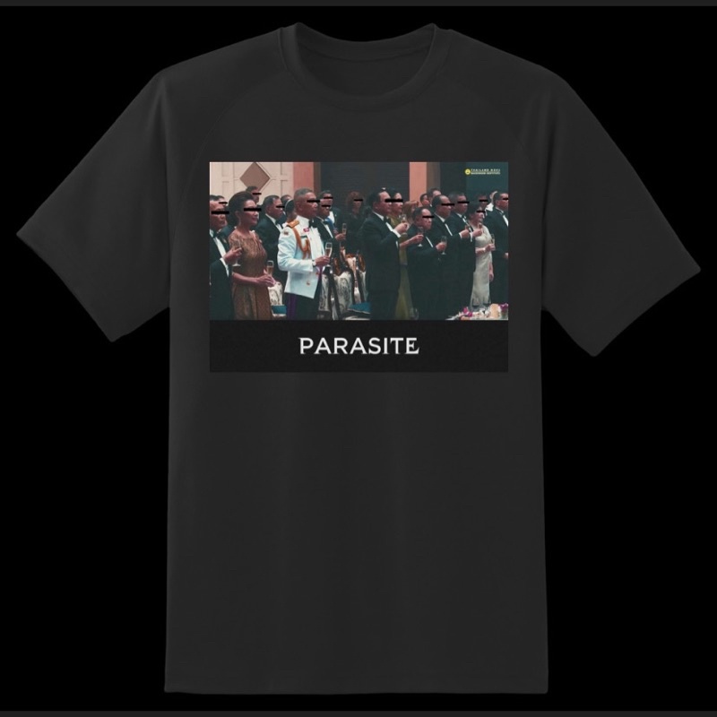 แขนสั้นcrew neckเสื้อยืด PARASITE 2021 Thailand ชนชั้นปรสิต เสื้อ ...
