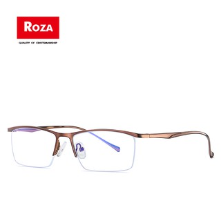 ROZA ผู้ชายครึ่งริมล้อแม็กออปติคอลป้องกันแสงสีฟ้าขนาดเล็กกรอบธุรกิจกรอบแว่นตา KS120