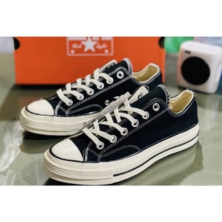 (ราคาพิเศษ) รุ่นสุดฮิตขายดี!!รองเท้าผ้าใบหุ้มส้น Converse  FirstString 1970s Repro​ Low-Top สีดำ คลาสสิค ส่งด่วน-ส่งเร็ว