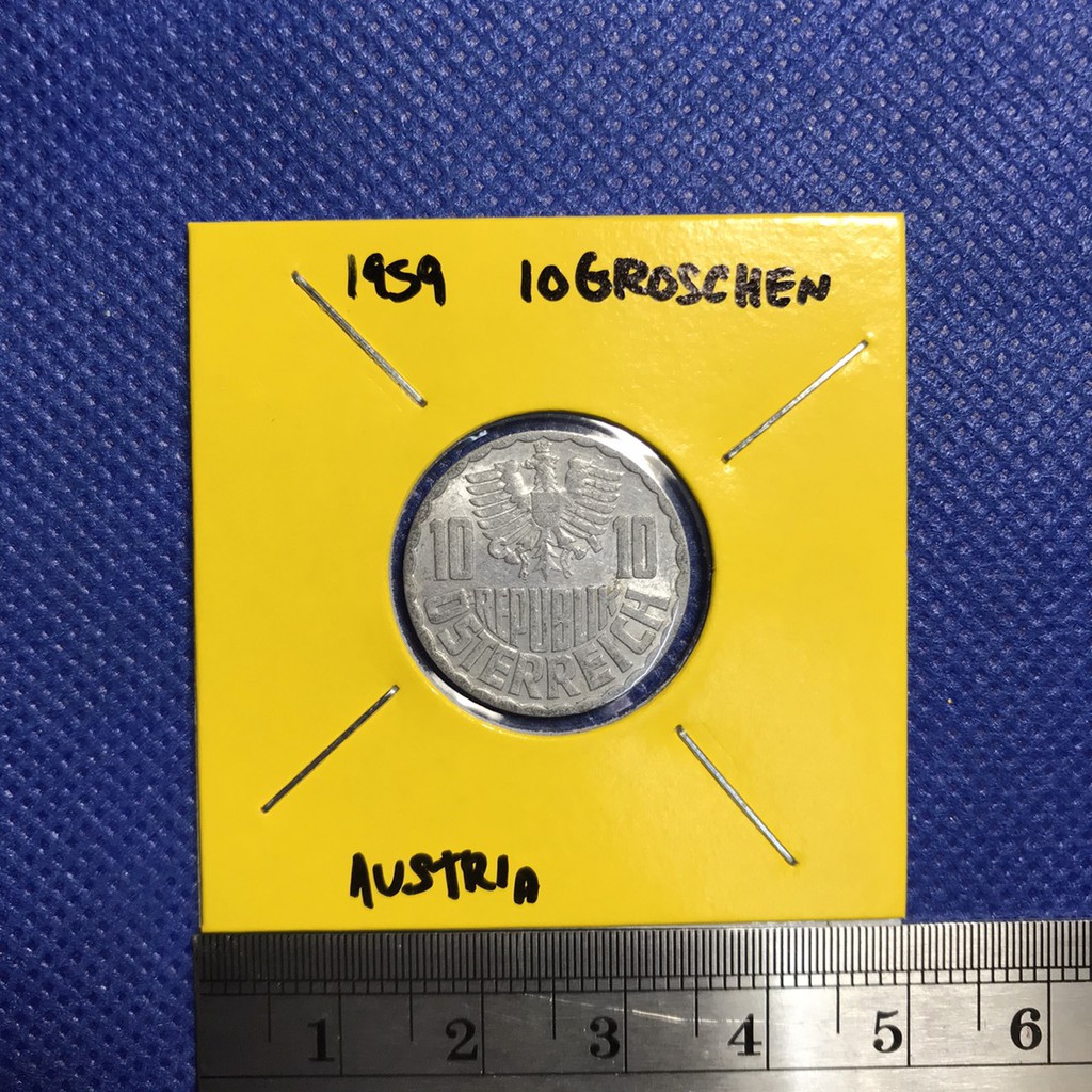 เหรียญเก่า-14383-ปี1959-ออสเตรีย-10-groschen-เหรียญต่างประเทศ-เหรียญสะสม-เหรียญหายาก