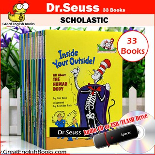 (ได้coinคืน10%)*พร้อมส่ง +มีไฟล์เสียง* Dr.seuss ปกอ่อนจำนวน 33 เล่ม หนังสือเด็กภาษาอังกฤษ อธิบายวิทยาศาสตร์รอบตัวเด็กๆให้เป็นเรื่องง่าย