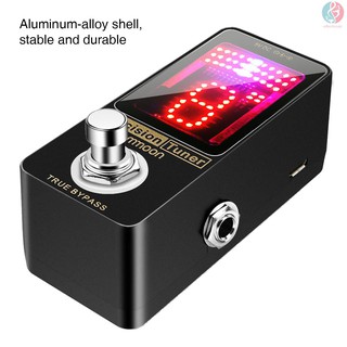 ♪ E*M ammoon Precision Chromatic Tuner Pedal Large LED Display Full Metal Shell with True Bypass for Guitar Bass