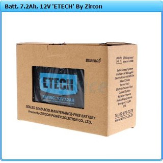 BATTERY UPS 7.2Ah -12V Etech  (สินค้าพร้อมส่ง)