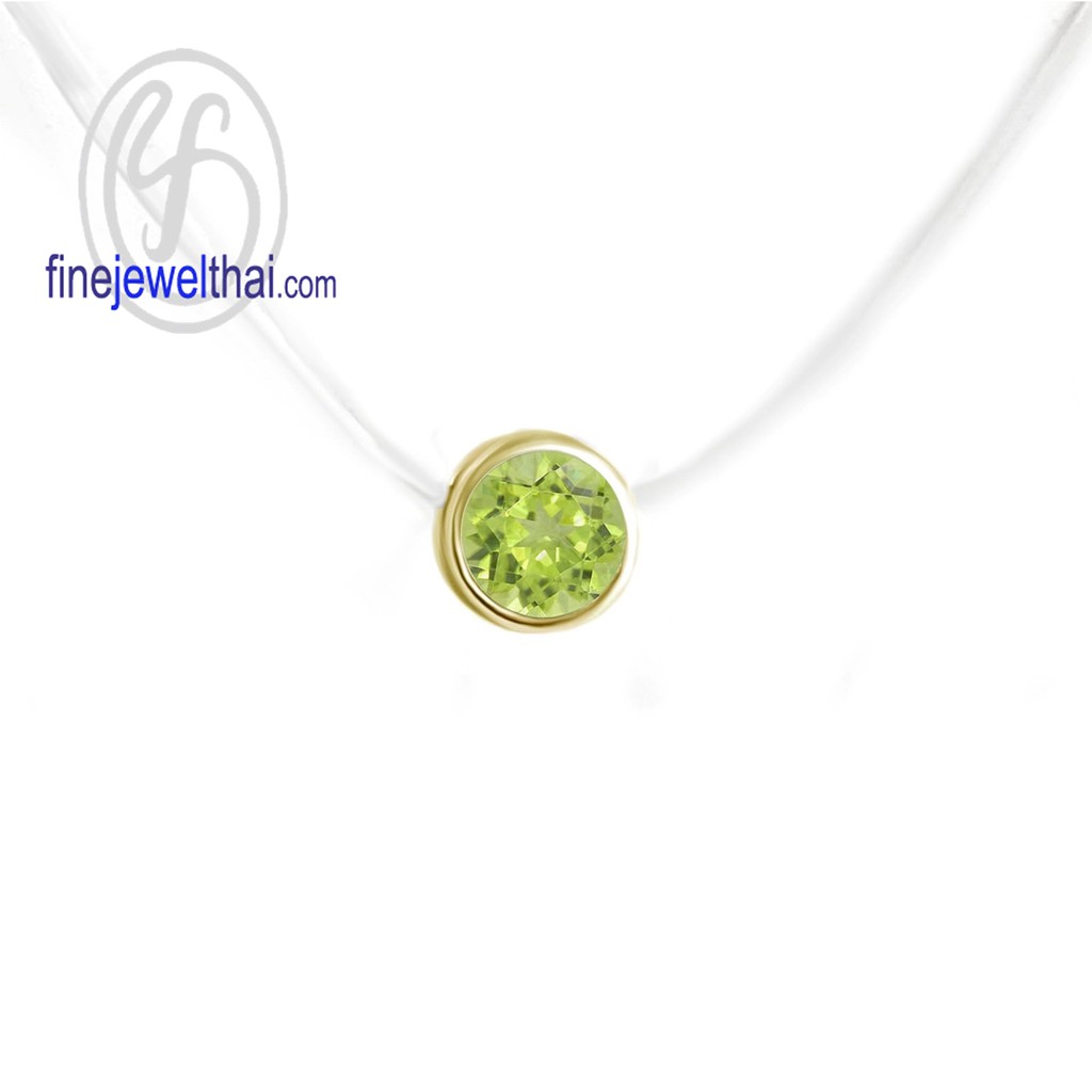 finejewelthai-จี้เพอริดอท-เพอริดอท-จี้พลอย-พลอยประจำเดือนเกิด-peridot-silver-pendant-birthstone-p1086pd00-ราคาต่อชิ้น