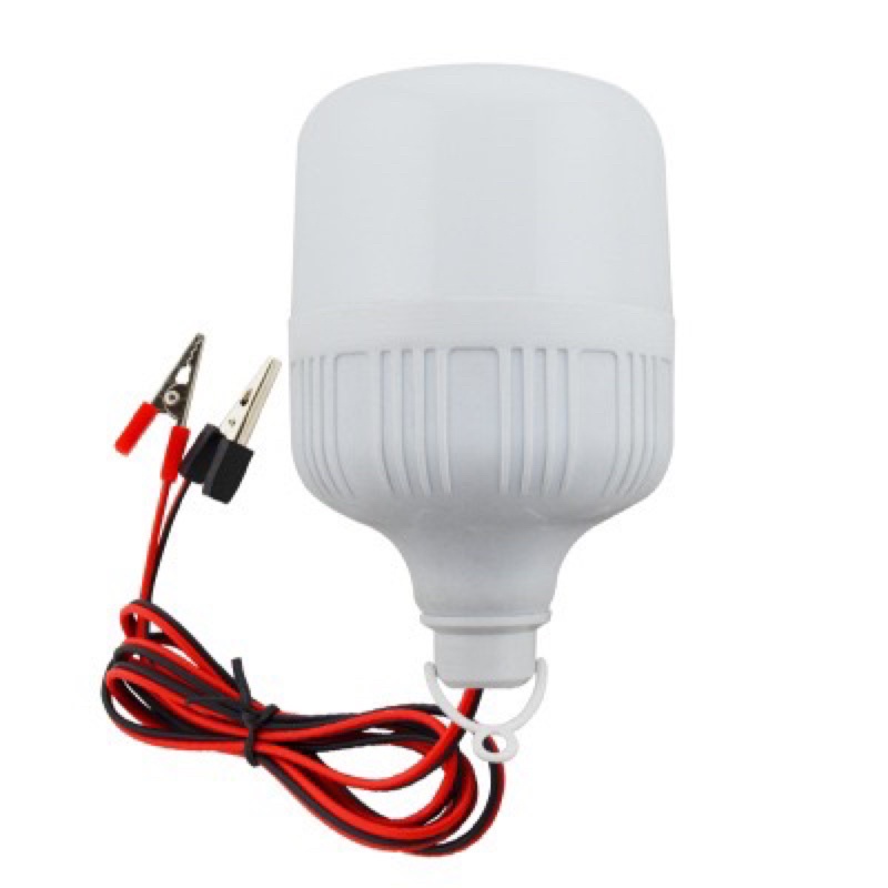 หลอดไฟ-led-ใช้ไฟ-dc-12v-40wพร้อมหนิบไฟแบบรถได้-ใช้สะดวก-ไฟ-40w