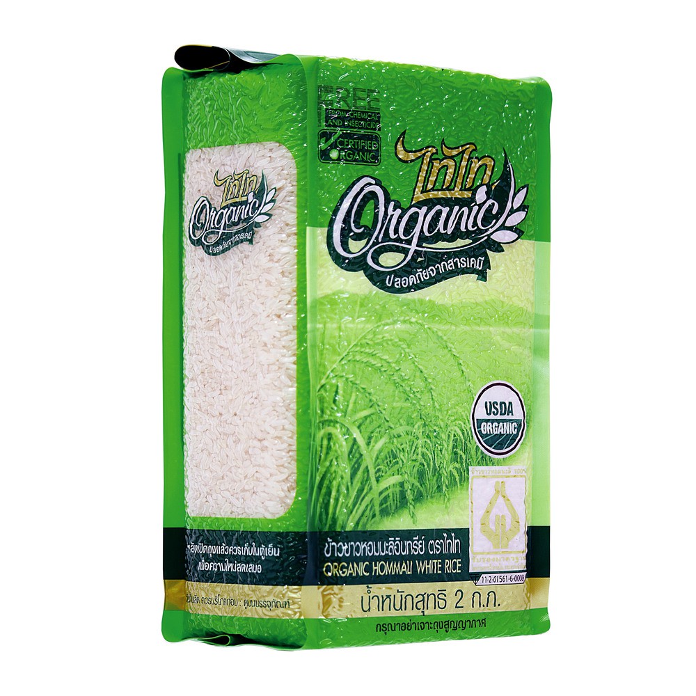 ข้าวหอมมะลิอินทรีย์-100-organic-hommali-white-rice-ตราไทไท-ขนาด-2-กก-ข้าวหอมมะลิ-ข้าวออร์แกนิค-ข้าวขาว