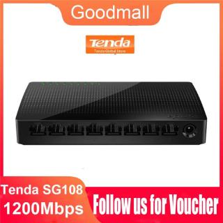 Tenda SG108 มินิ 8 พอร์ทเดสก์ท็อปสวิทช์ Gigabit / Fast Ethernet สวิตช์เครือข่ายฮับ LAN / Full หรือ Half Duplex Exchange