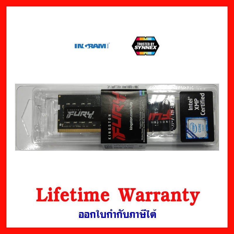 ภาพสินค้าKingston Hyper-X Fury DDR4-2400, 2666 8GB for Notebook จากร้าน ariyasubit บน Shopee ภาพที่ 1