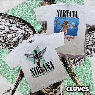Cloves vintage T-shirt เสื้อยืด NIRVANA  inutero tour 1993 งานป้าย GIANT cotton100%