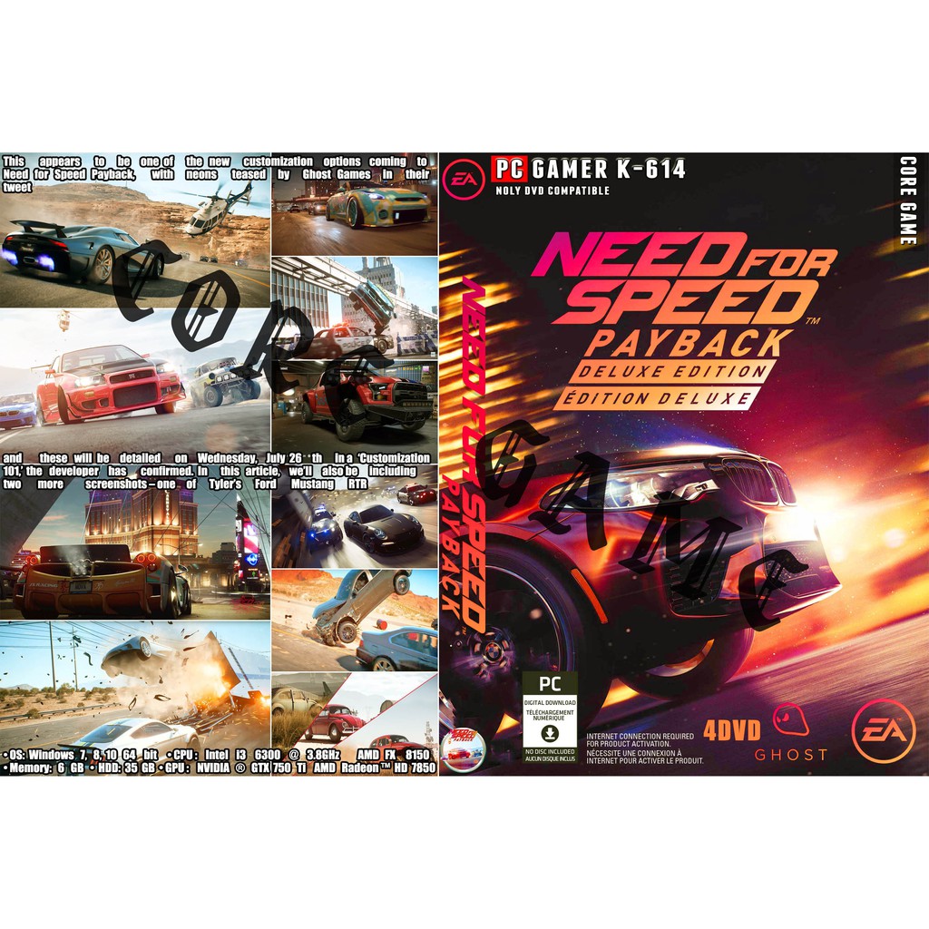 แผ่นเกมส์-need-for-speed-payback-เกมส์-คอมพิวเตอร์-pc-โน๊ตบุ๊ค