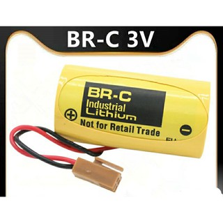 BR-C 3V  Panasonic  LITHIUM Batterry  BR-Cแบตเตอรี่กับปลั๊ก3โวลต์2200มิลลิแอมป์ชั่วโมงPLC FANUCแบตเตอรี่ลิเธียมbateria ส