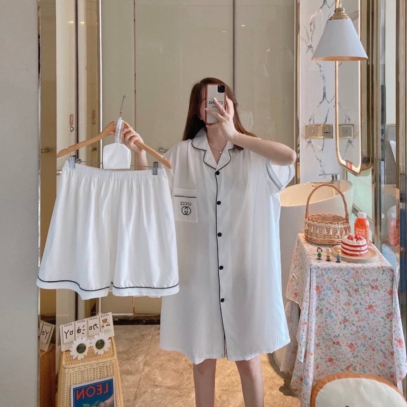 อก 52 ชุดนอนผ้าไหมเกาหลีสีพื้นสาวอวบ | Shopee Thailand