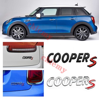 โลโก้ Mini Cooper S1 JCW แบบ ABS โครเมียม สำหรับติดกันชนด้านหลังรถยนต์ mini COOPERS R50 R52 R53