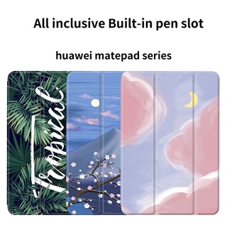 เคสหนังนิ่ม พร้อมช่องใส่ปากกา ตั้งได้ สําหรับ Huawei Matepad Pro 12.6 นิ้ว Pro 10.8 นิ้ว 11 นิ้ว 10.8 นิ้ว 10.4 นิ้ว Huawei Matepad 11