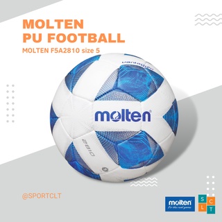 ภาพหน้าปกสินค้าMOLTEN ลูกฟุตบอลหนังเย็บ PU รุ่น F5A2810 เบอร์ 5 ซึ่งคุณอาจชอบราคาและรีวิวของสินค้านี้