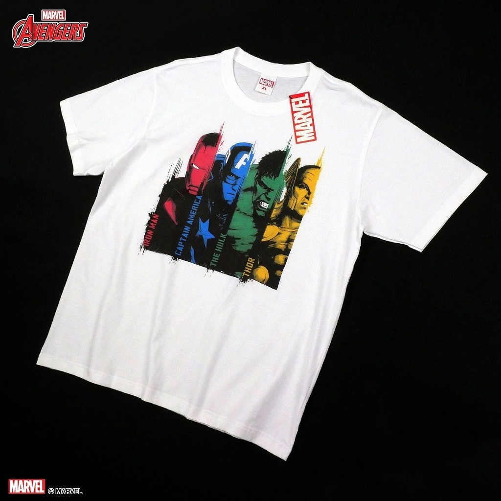 เสื้อยืดผ้าฝ้ายพิมพ์ลายขายดี-เสื้อยืดการ์ตูน-ลิขสิทธ์แท้-marvel-comics-t-shirts-mvx-191