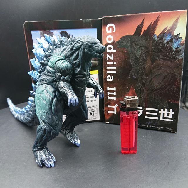 โมเดล-ก็อตซิลล่า-iii-godzilla-iii-สีฟ้า-มาพร้อมกล่องอย่างดี-งานสวยมาก-ดูรีวิวก่อนได้เลยครับ-รับรองไม่ผิดหวัง