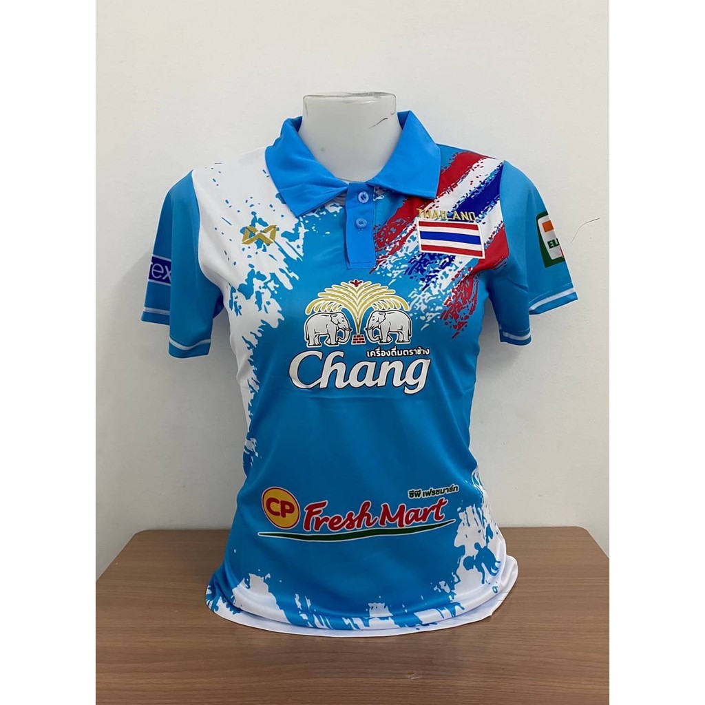 เสื้อบอลหญิง-ทีมชาตืไทยคอปก-ลาย-กราฟฟิก