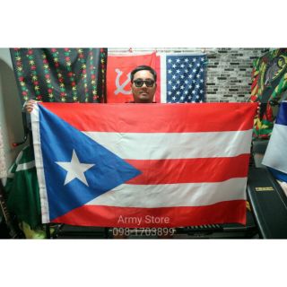 &lt;ส่งฟรี!!&gt; ธงชาติ เปอร์โตริโก Puerto Rico Flag 4 Size  พร้อมส่งร้านคนไทย