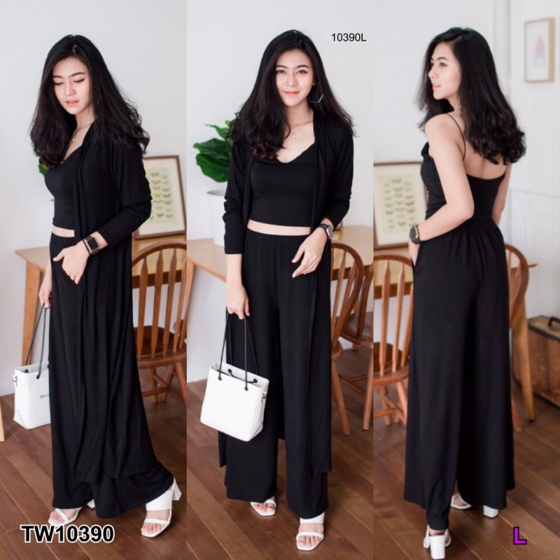 set-เสื้อคลุม-เสื้อครอป-กางเกงขากระบอก-kp10390