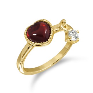 ภาพหน้าปกสินค้าMizuchol-แหวนเสริมดวงความรักสำหรับคนวันพฤหัสบดี Darling ring พลอย Red Garnet ที่เกี่ยวข้อง