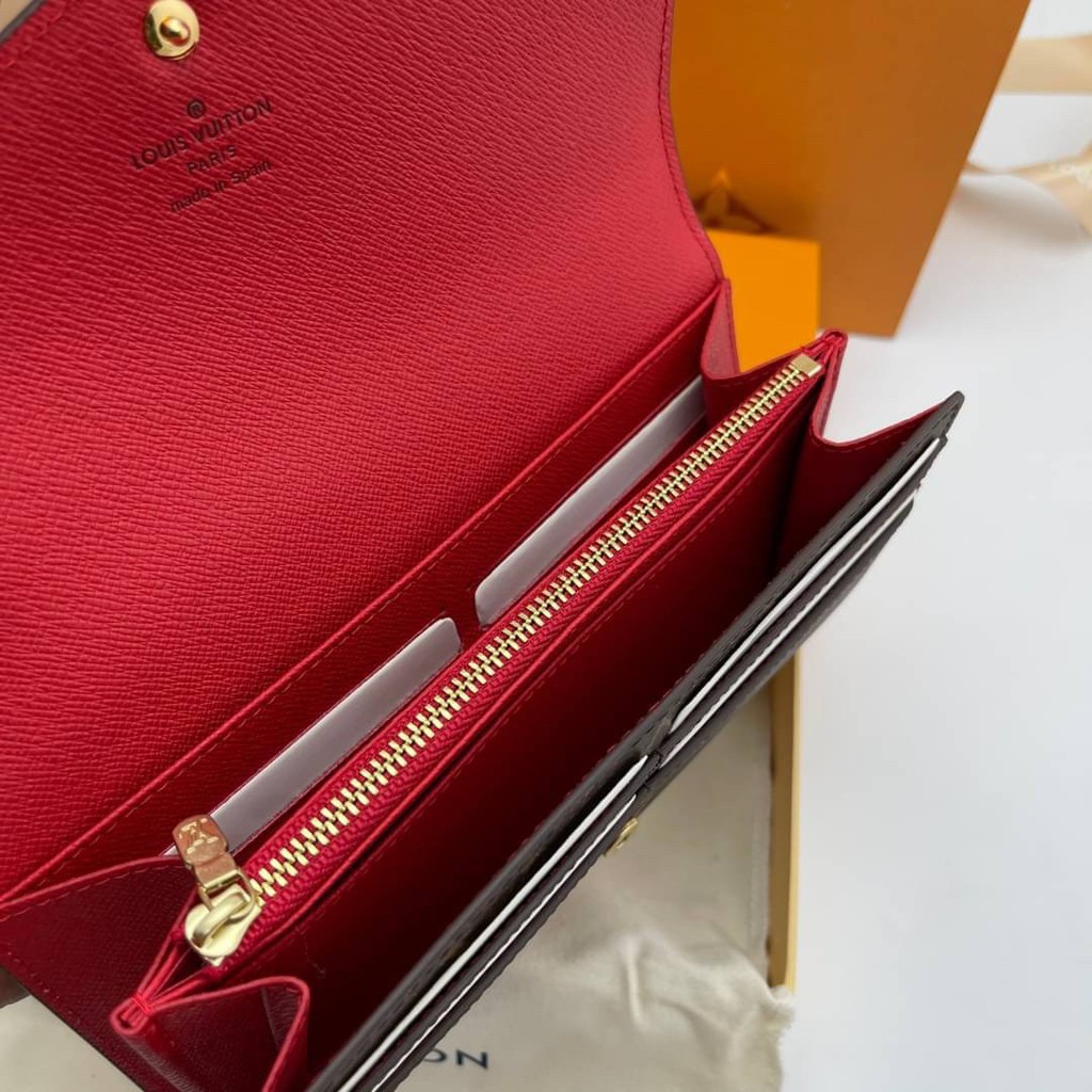 louis-vuitton-wallet-สีแดงสด-grade-vip-size-19cm