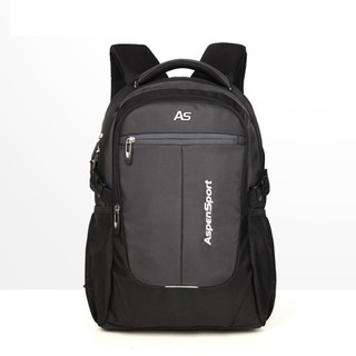 AspenSport Backpack Laptop 14-17 นิ้ว  กระเป๋าสะพายหลัง รุ่น AS B36 สีเทา