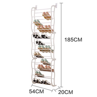 ภาพขนาดย่อของภาพหน้าปกสินค้าHomeHuk ชั้นวางรองเท้า แบบแขวนประตู พับได้ 3 ตอน 12 ชั้น จุรองเท้า 24-36 คู่ชั้นรองเท้า ที่วางรองเท้า Over The Door Shoe Rack 3T จากร้าน homehuk_official_shop บน Shopee