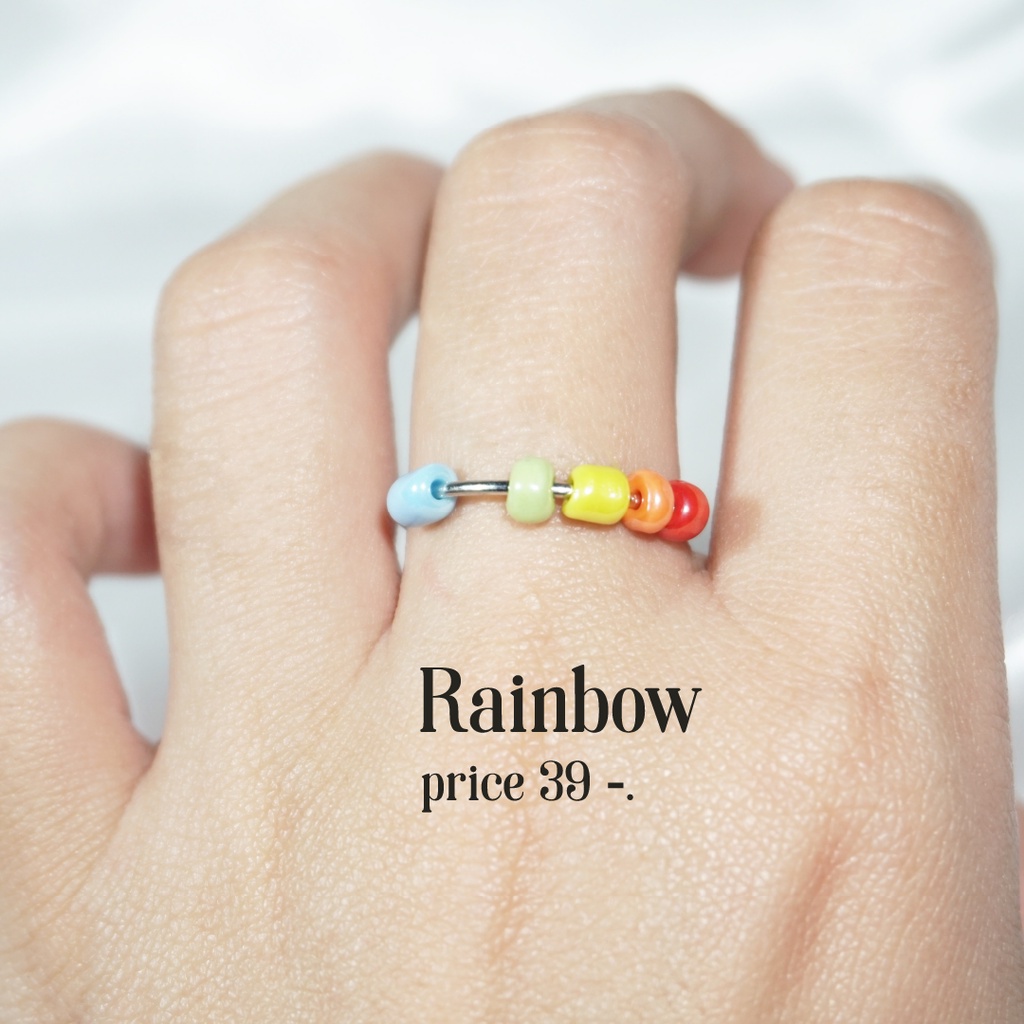 แหวน-rainbow-แหวนแฟชั่น-แหวนมินิมอล-แหวนอะคริลิค-แหวนสไตล์เกาหลี-แหวนราคาถูก