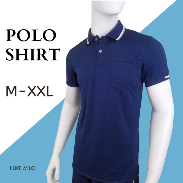 ภาพหน้าปกสินค้าNAP Sport เสื้อโปโลผู้ชาย ผ้าไมโคร สีพื้น ไซส์ M-XXL