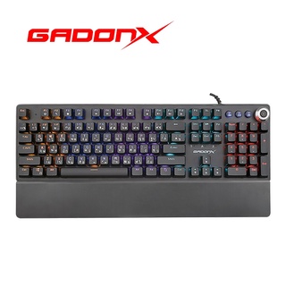 ภาพขนาดย่อของภาพหน้าปกสินค้าคีย์บอร์ดเกมส์มิ่งมีไฟ GADONX GK-X42 EPIC Mechanical Blue Switch สินค้าใหม่ รับประกัน 1ปี. จากร้าน mahaprom_intercom บน Shopee