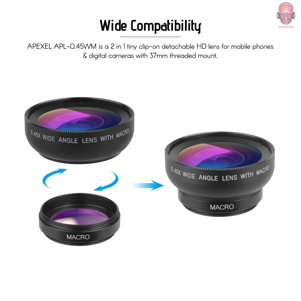 apexel-apl-0-45wm-phone-lens-kit-0-45x-super-wide-angle-amp-12-5x-super-macro-lens-hd-camera-lenses-with-lens-clip-for-iphone-samsung-huawei-xiaomi-more-smartphone