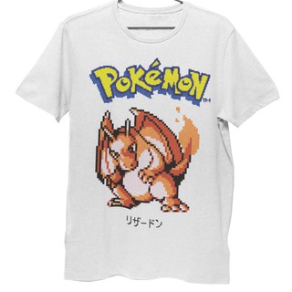 เสื้อยืดสีดำอินเทรนด์เสื้อยืด Unisex รุ่น Pokemon Pixel Edition 1 T-Shirt สวยใส่สบายแบรนด์ Khepri 100% cotton comb ไม่หด