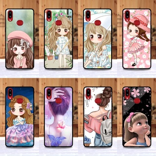 เคส Samsung A10s ลายการ์ตูนผู้หญิง ขอบนิ่มหลังแข็ง เคสมือถือ เคสโทรศัพท์ Case เคส TPU ขอบนิ่มหลังแข็ง ไม่ขูดตัวเครื่อง