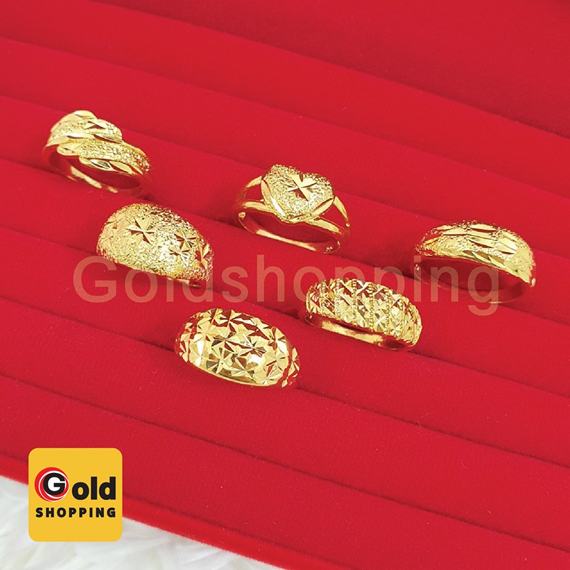 ภาพสินค้าแหวนทอง 1สลึง ใส่สวยมั่นใจ ใส่แทนแหวนทองแท้ได้  พร้อมส่งทันใจ แหวนทองเหลืองแท้ ชุบเศษทองแท้ ทองไมครอน จากร้าน grace_modern88 บน Shopee ภาพที่ 1