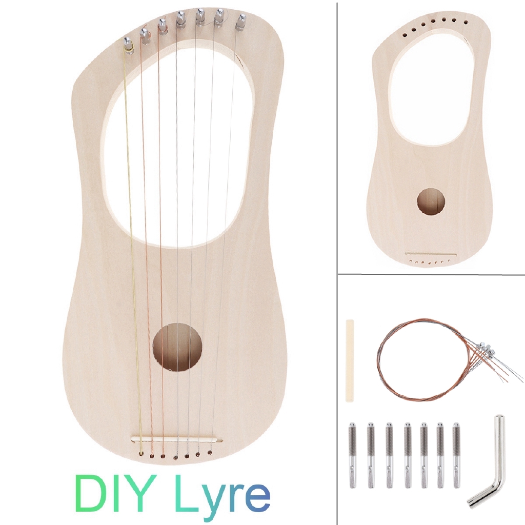 ชุดเครื่องดนตรี-lyre-harp-diy-7-สาย