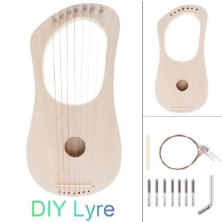 ชุดเครื่องดนตรี Lyre Harp Diy 7 สาย